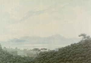 La bahía de Nápoles desde Capodimonte, Italia, c.1790